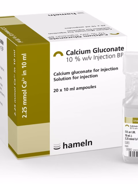 CALCIUM GLUCONATE INJ 1G/10ML X AMPOULE 10 AMPOULE