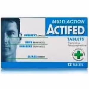 18685919b7bbd8b8ed4c3207504620ce.jpg ACTIFED (TRIPROLI, PSEUDOEPHED 2.5/60MG) 12TABS