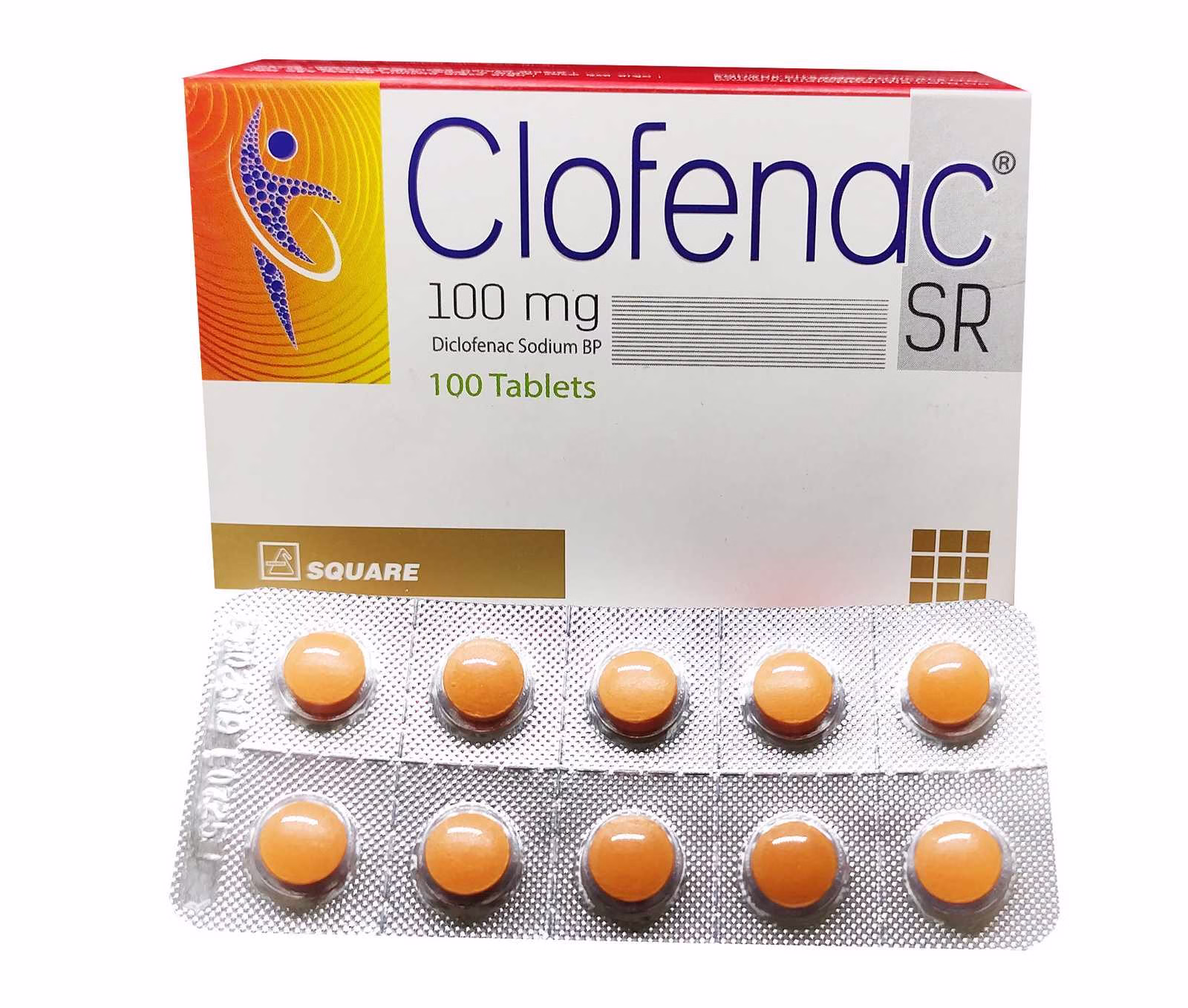 CLOFENAC SR 100MG (DICLOFENAC SODIUM) 10TABS X SAT TEN SACHETS