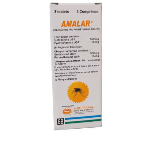 AMALAR (SULFADOXINE/PYRIMETHAMINE) 3TABS X PKT 5 SATCHETS