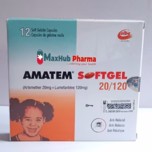 AMATEM SOFTGEL 12 SOFTGELS AMATEM SOFTGEL 12SOFTGELS (ARTEMETHER/LUMEFANTRINE) X PKT ONE PACK