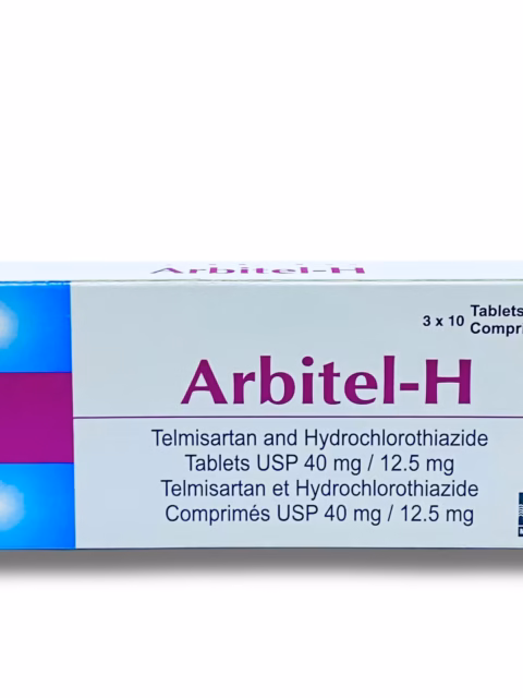 Arbitel-H 40/12.5mg x1 Pack