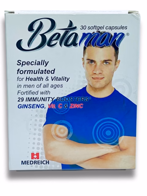 BETAMAN (VITAMINS+MINERALS) 30CAPS X PKT 1PKT