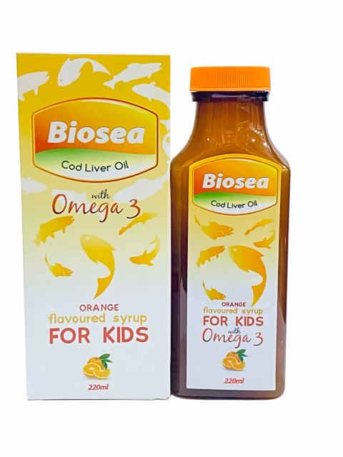 BIOSEA SYR 220ML (COD LIVER OIL WITH OMEGA 3)
