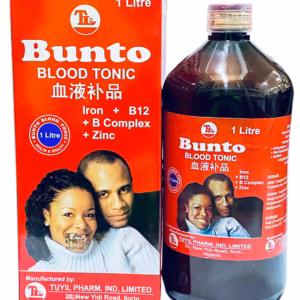 BUNTO TONIC 1LITR BUNTO TONIC 1LITRE (MINERALS/IRON/B12/ALOE VERA) X BOTTLE 12
