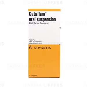 CATAFLAM SUSP (DICLOFENAC SODIUM)120ML Carzepin 200mg x2 Sachet