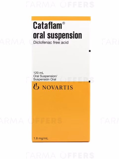 CATAFLAM SUSP (DICLOFENAC SODIUM)120ML XBOTTLE 1 BOTTLE
