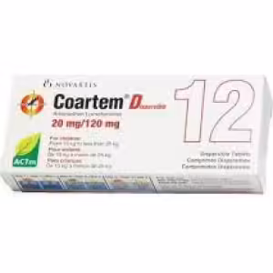 COARTEM X 12 (ARTEMETHER/LUMEFANTRINE) X PKT 40 PKS