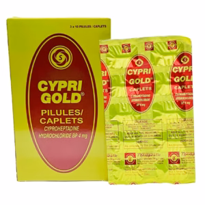 CYPRI GOLD CAP (CYPROHEPTADINE 4MG) 10CAPS X SAT THREE SACHETS CRESTOR 10MG(ROSUVASTATIN) 28TAB X1 PACKET