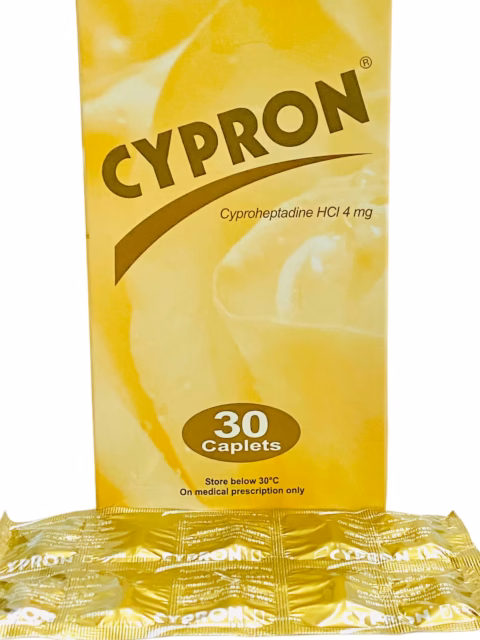 CYPRON CAP (CYPROHEPTADINE 4MG) 10CAPS X SAT 3 SATCHETS