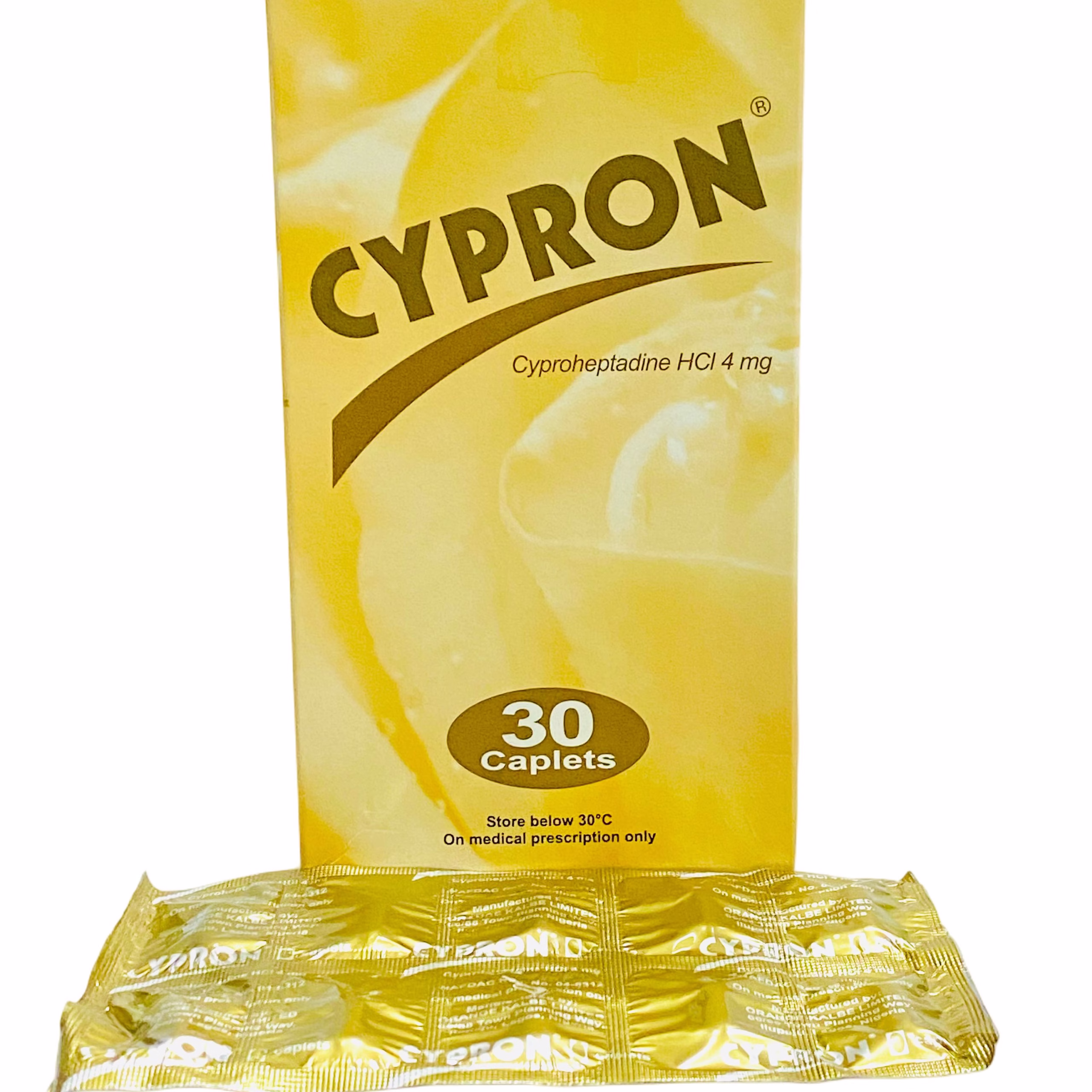 CYPRON CAP (CYPROHEPTADINE 4MG) 10CAPS X SAT 3 SATCHETS