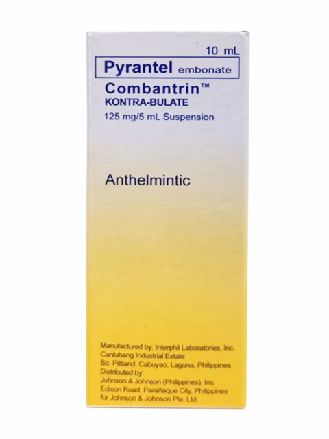 Combantrin Suspension 125mg/5ml x2 Bottles
