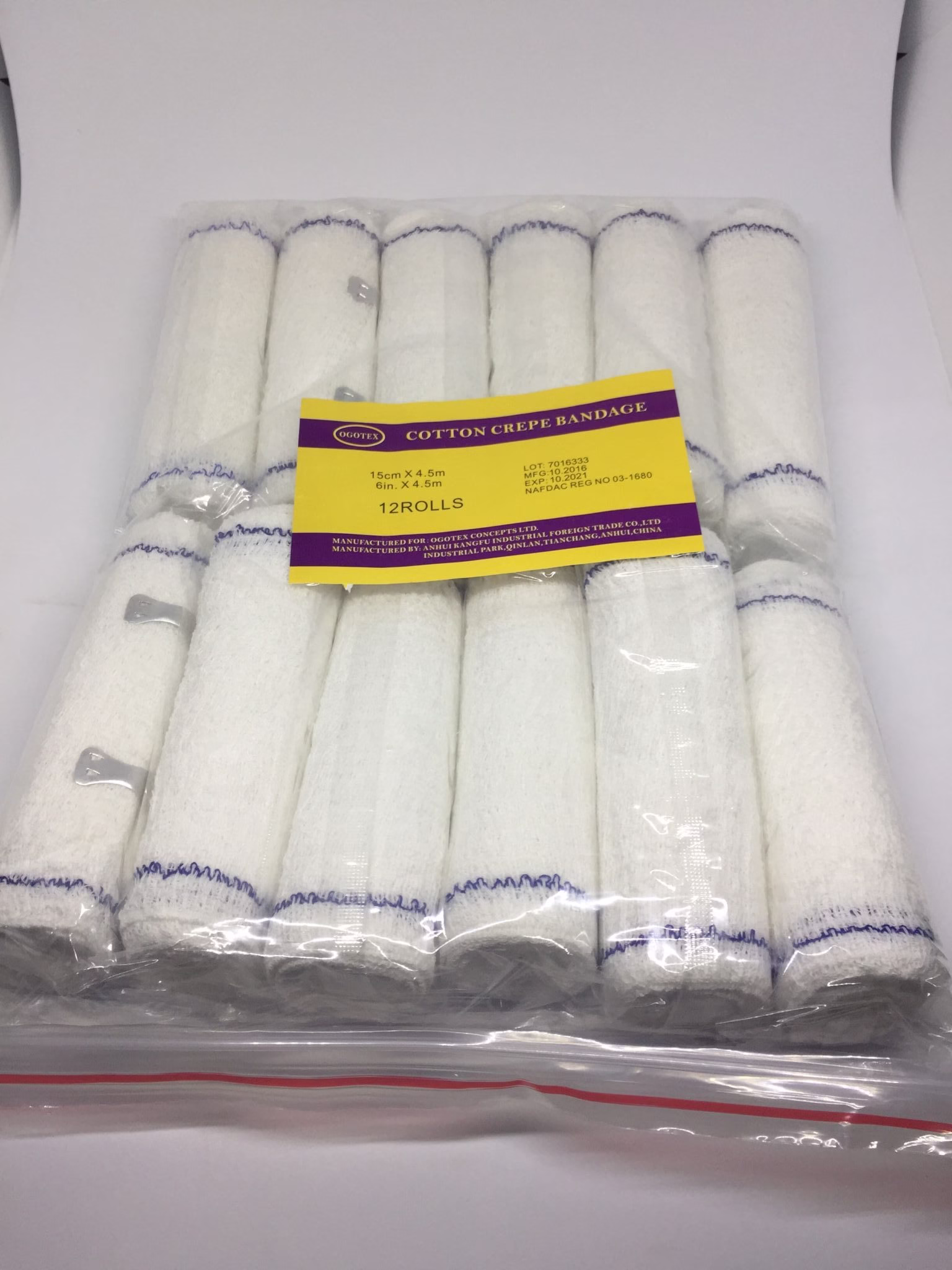 Crepe 4 Bandage x2 Pieces