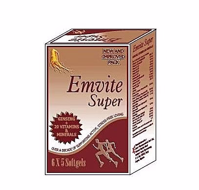 EMVITE SUPER (VITAMINS/MINERALS/GINSENG) 30CAPS