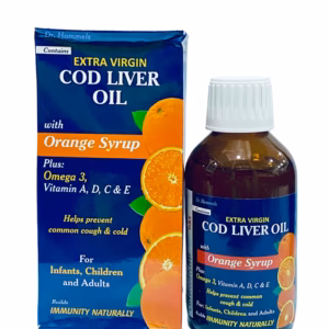 EXTRA VIRGIN COD LIVER OIL 200ML (ORANGE SYRUP) ONE BOTTLE Evril Eye Ear Drop