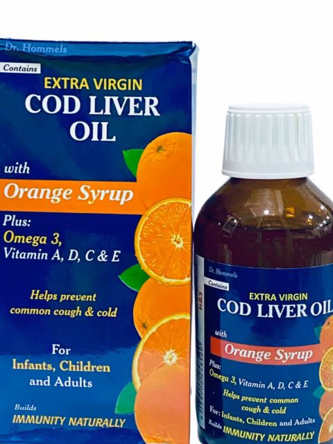 EXTRA VIRGIN COD LIVER OIL 200ML (ORANGE SYRUP) ONE BOTTLE