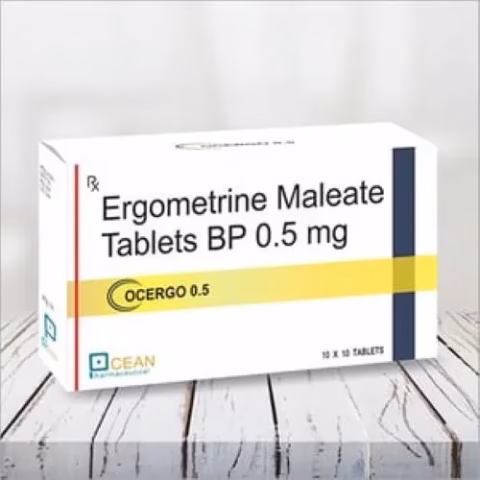 Ergometrine 0.5mg tab counting x100