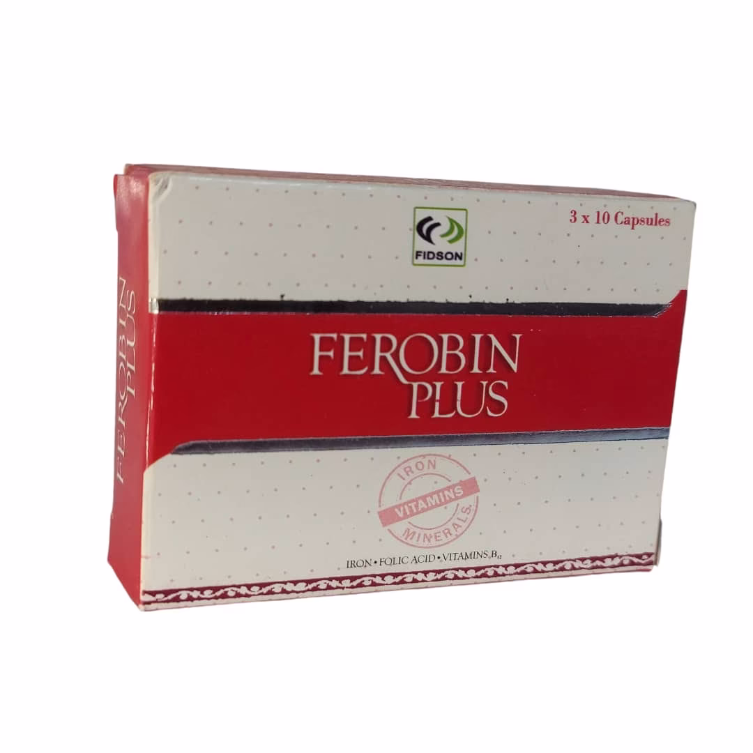 FEROBIN PLUS TAB (IRON/FOLIC ACID/VIT B1/B6/B12) 30CAPS X PKT ONE PACKET