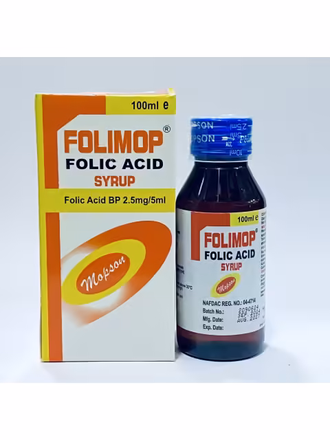 Folic Acid Syrup 100ml x2 Bottles