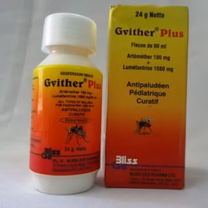 GVITHER(ARTEMETHER ) SYRUP 100ML 2 BOTTLES