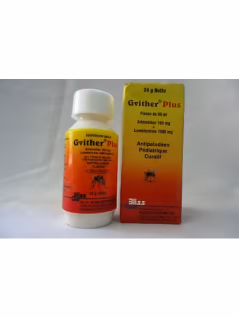 GVITHER(ARTEMETHER ) SYRUP 100ML 2 BOTTLES