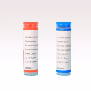 Heparinized-Capillary-Tube-Blood-Taking-100PCS-Vial-Red-Micro-Haematocrit-Heparinized-Glass-Capillary-Tube Heparinized Capillary