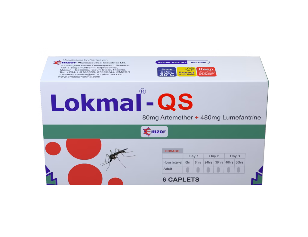LOKMAL QS 80/480MG (ARTEMETHER 80MG+LUMEFANTRINE 480MG)