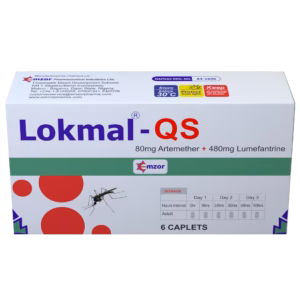 LOKMAL QS 80/480MG (ARTEMETHER 80MG+LUMEFANTRINE 480MG)