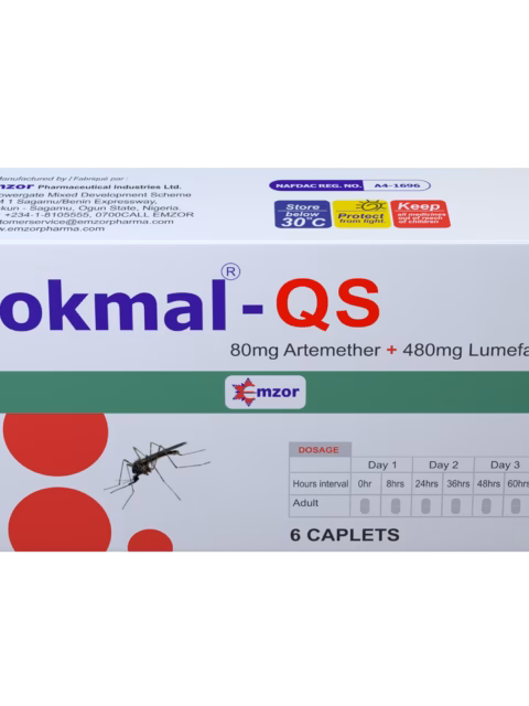 LOKMAL QS 80/480MG (ARTEMETHER 80MG+LUMEFANTRINE 480MG)