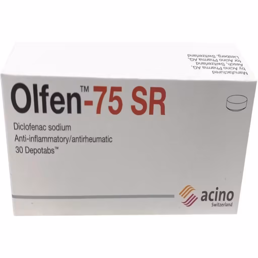 OLFEN 75MG (DICLOFENAC SODIUM) OLFEN 75MG (DICLOFENAC SODIUM) 10TABS X SACHET 3 SACHETS