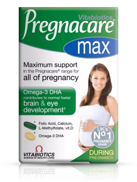 PREGNACARE MAX (VITAMINS/MINERALS/CAL/D3/OMEGA 3) X PKT 1 PK