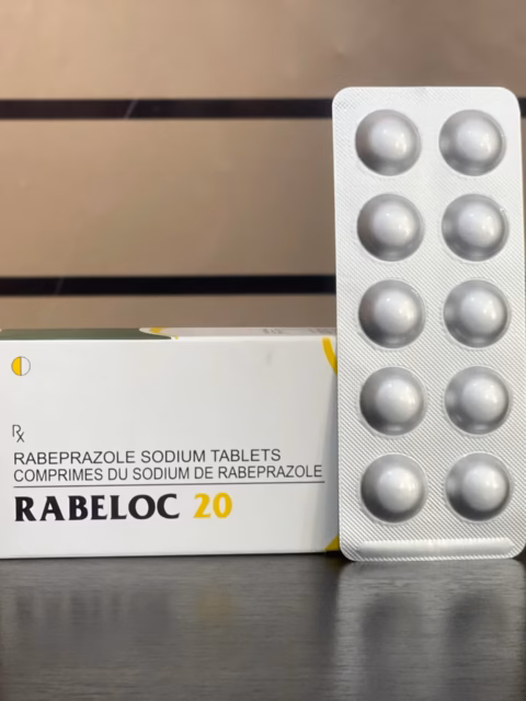 RABELOC 20MG(RABEPRAZOLE) 10TABS XPKT 1 SATCHET