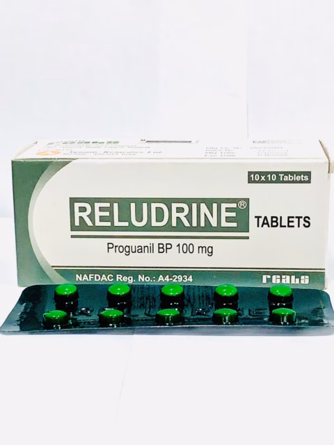 RELUDRINE 100MG (PROGUANIL) 10TABS X SAT 10 SATCHETS