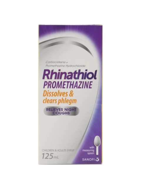 RHINATHIOL PROMETH SYR 125ML (CARBOCISTEINE/PROMETH) X 1 BOTTLE