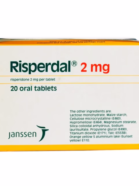 RISPERDAL 2MG (RISPERIDONE) 10TABS 2X SACHET