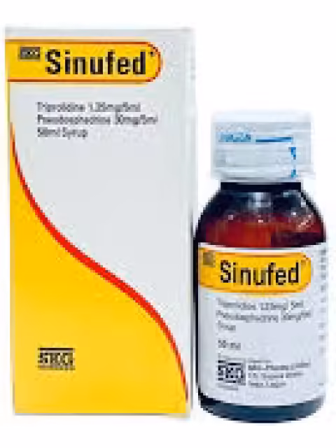 SINUFED SYRUP 2 bottles