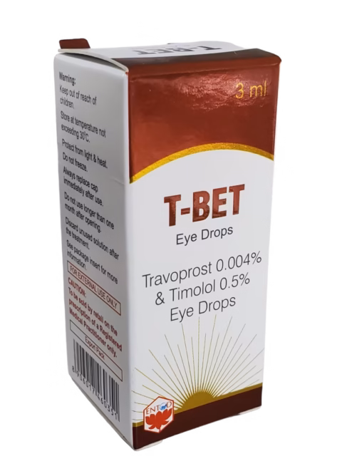 T-BET EYE DROP 3ML (TRAVOPROST/TIMOLOL)