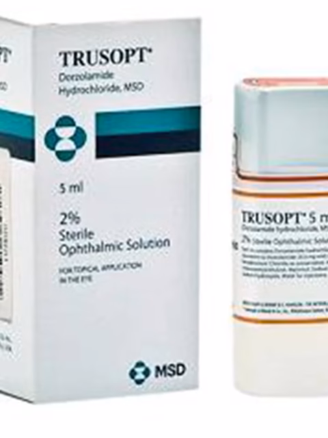 TRUSOPT 2% (DORZOLAMIDE HYDROCHLORIDE) EYE DROP 5ML 1 BOTTLE