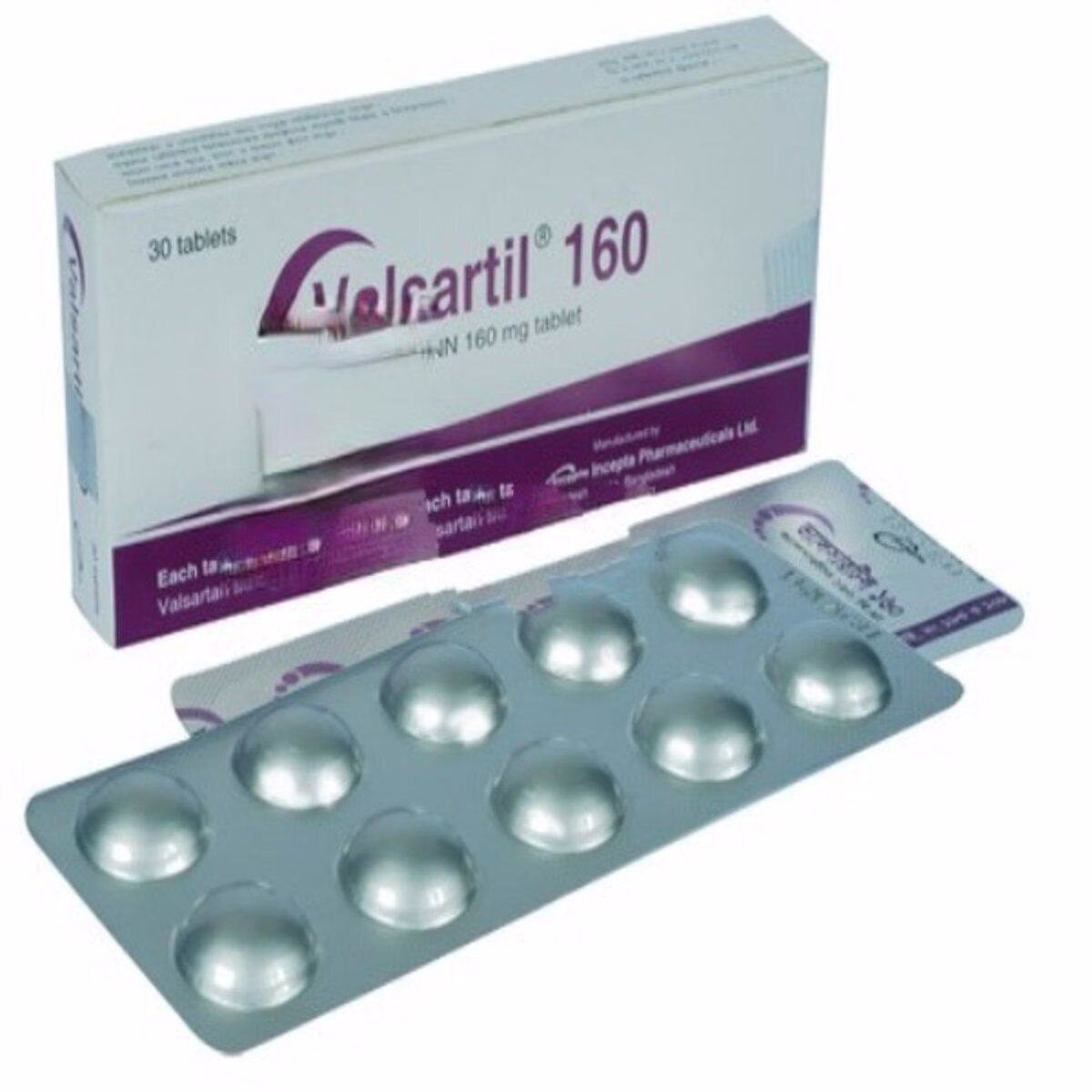 VALSARTIL 160MG (VALSARTAN) 10TABS ONE PACK(3 SACHETS)
