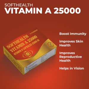 Vitamin A 25000IU x1 Pack (3 Sachets) Vitacap Cap