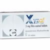 XYZAL 5MG (LEVOCETRIZINE DIHYDROCHLORIDE) 10TABS X 2 PKS