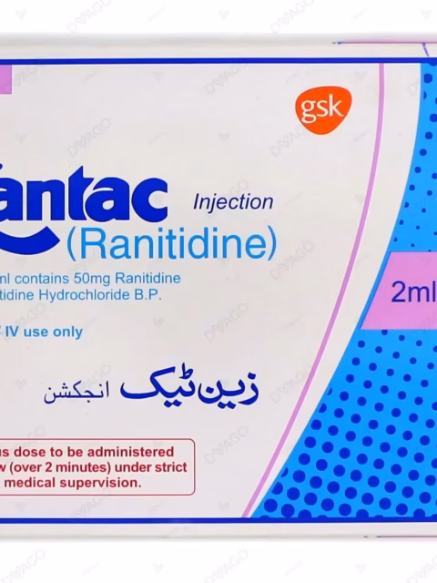 ZANTAC 50MG x2 AMPOULES