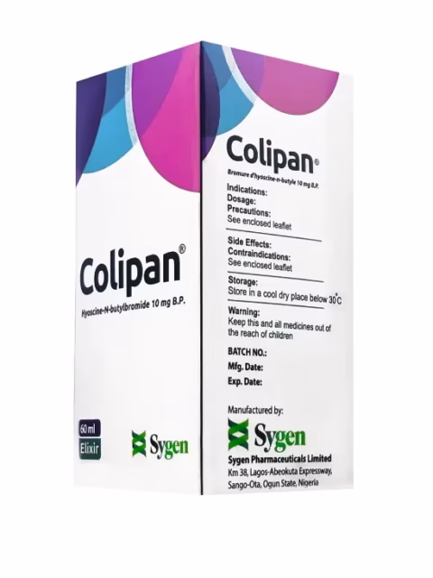 Colipan (Hyoscine butylbromide 10mg) Syrup