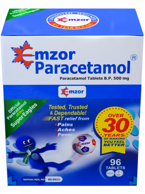 Emzor Paracetamol 500mg Tablets