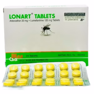 LONART X 24TABS (ARTEMETHER 20MG/LUMEFANTRINE 120MG)