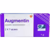 AUGMENTIN 1G (AMOXICILLIN/CLAVULANIC ACID) 7TABS X SAT TWO PACKETS