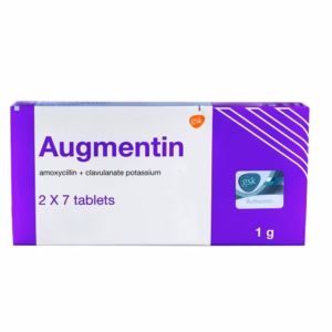 AUGMENTIN 1G (AMOXICILLIN/CLAVULANIC ACID) 7TABS X SAT TWO PACKETS
