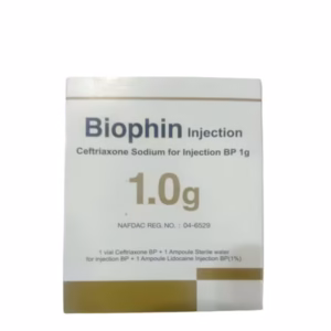 BIOPHIN-CEFTRIAXONE-1G_INJ- BIOPHIN INJ 1G (CEFTRIAXONE SODIUM) IV X VIAL 1 VIAL