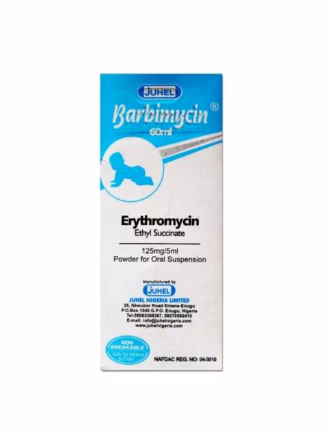 Barbimycin 125mg/5ml x2 bottles
