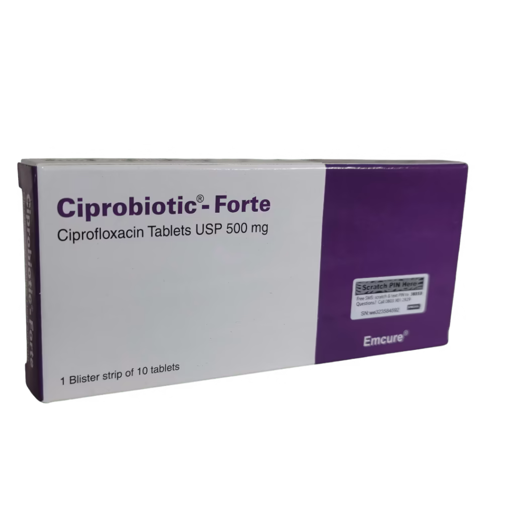 CIPROBIOTIC-FORTE TABS 500MG CIPROBIOTIC-FORTE TABS 500MG X 10 - 2 packets